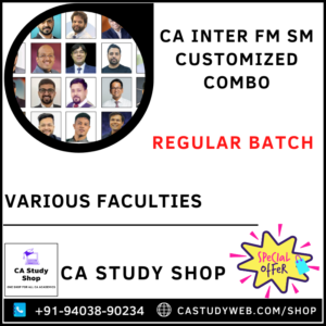 CA Inter FM SM by Various Faculties Customized Combo