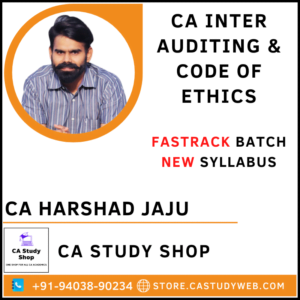 CA Harshad Jaju New Syllabus Inter Audit Fastrack