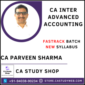CA Parveen Sharma New Syllabus Advanced Accounts Fastrack