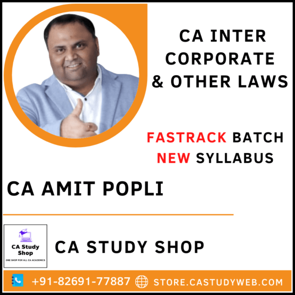 CA Amit Popli Exam Oriented Batch Inter Law