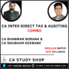 CA Inter New Syllabus Direct Tax & Auditing Combo by CA Bhanwar Borana CA Shubham Keswani
