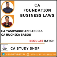 CA Yashvardhan Saboo CA Ruchika Saboo CA Foundation Business Laws Full Course