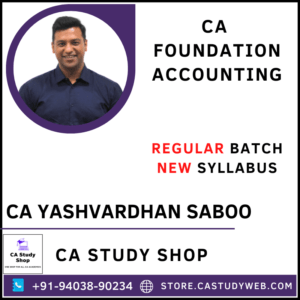 CA Foundation Accounting by CA Yashvardhan Saboo