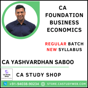 CA Foundation Business Economics by CA Yashvardhan Saboo