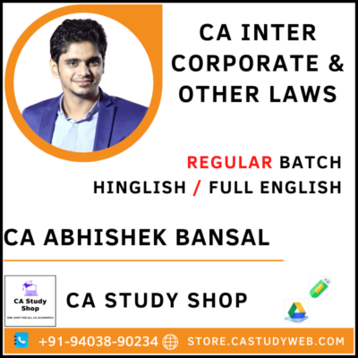 CA Abhishek Bansal CA Inter Law Full Course