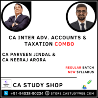 CA Inter Advanced Accounts Taxation Combo by CA Parveen Jindal CA Neeraj Arora