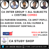 CA Inter New Syllabus Group I All Subjects + Costing Combo by Aldine CA