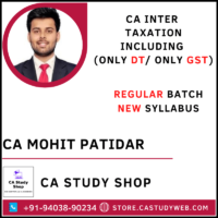 CA Mohit Patidar CA Inter New Syllabus Taxation