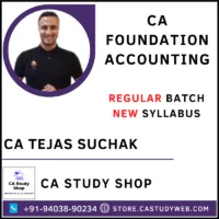 CA Tejas Suchak Foundation Accounts Full Course