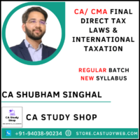 CA Shubham Singhal Final DT Full Course