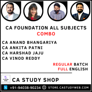 CA Foundation All Subjects Regular Full English Batch Combo by Swapnil Patni Classes