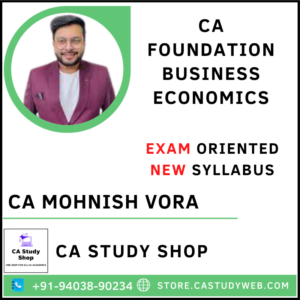 CA Mohnish Vora Foundation New Syllabus Economics Exam Oriented