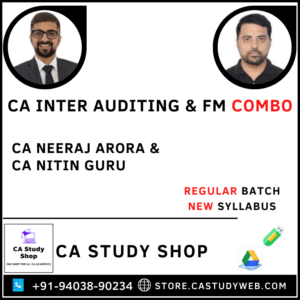 Ca Inter Auditing FM Combo by CA Neeraj Arora CA Nitin Guru