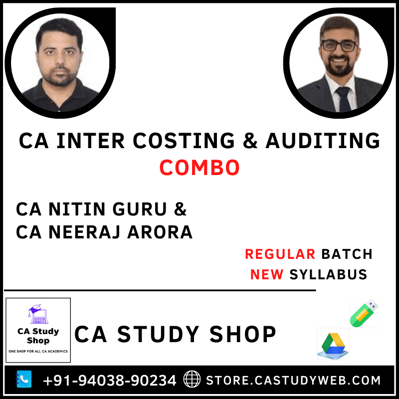 Ca Inter Costing Auditing Combo by CA Nitin Guru CA Neeraj Arora