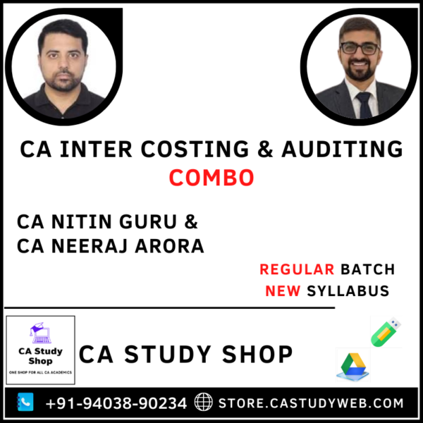 CA Inter Costing Auditing Combo by CA Nitin Guru CA Neeraj Arora