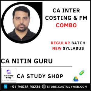 Ca Inter Costing FM Combo by CA Nitin Guru