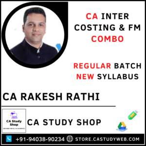 CA Rakesh Rathi Inter New Syllabus Costing FM Combo