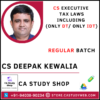 CS Executive Tax Laws by CS Deepak Kewalia