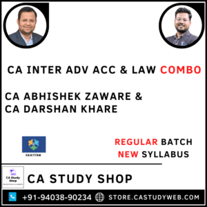 Inter New Syllabus Adv Acc Law Combo by CA Abhishek Zaware CA Darshan Khare