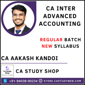 CA Aakash kandoi Inter New Syllabus Advanced Accounts