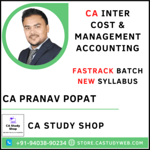 CA Pranav Popat Inter New Syllabus Costing Fastrack