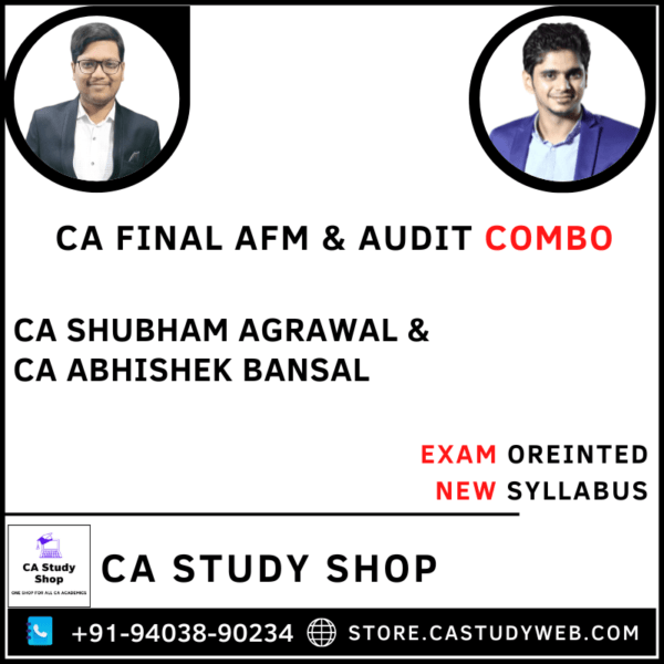 AFM Audit Exam Oreinted Combo by CA Shubham Agrawal CA Abhishek Bansal