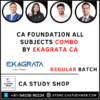 CA Foundation All Subjects Combo by Ekagrata CA