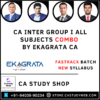 CA Inter Group I All Subjects Fastrack Combo by Ekagrata CA