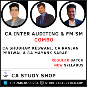 CA Shubham Keswani CA Ranjan Periwal CA Mayank Saraf Auditing FM SM Combo