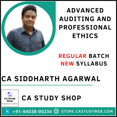 CA Siddharth Agarwal CA Final Audit Regular