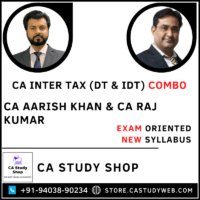 Inter Taxation Fastrack Combo by CA Aarish Khan CA Raj Kumar