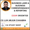 CS Arjun Chhabra Foundation Law BCR Exam Oriented