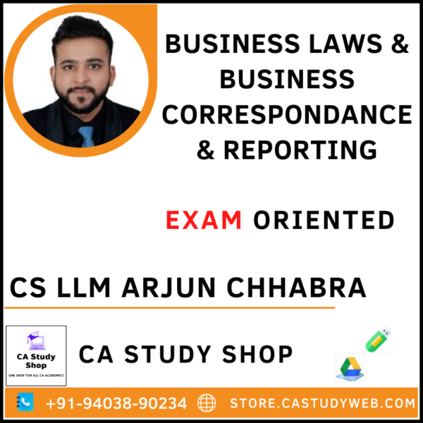 CS Arjun Chhabra Foundation Law BCR Exam Oriented