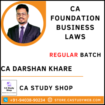 CA Darshan Khare Foundation Business Law Full Course