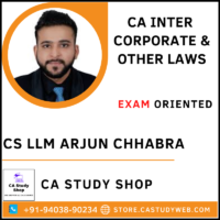 CS Arjun Chhabra Inter Law Exam Oriented Batch