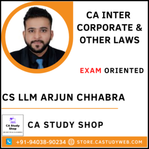 CS Arjun Chhabra Inter Law Exam Oriented Batch