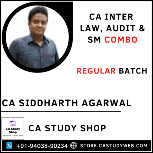 CA Siddharth Aggarwal Law Audit SM CA Inter Combo