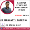 CA Siddharth Agarwal Inter SM