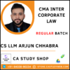 CMA Inter Corporate Law by CS Arjun Chhabra