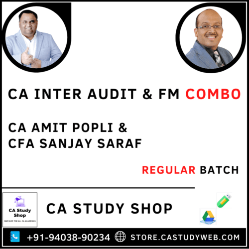 Inter Auditing FM Combo by CA Amit Popli CFA Sanjay Saraf