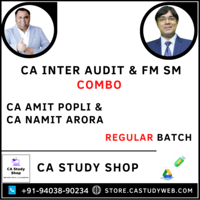 Inter Auditing FM SM Combo by CA Amit Popli CA Namit Arora