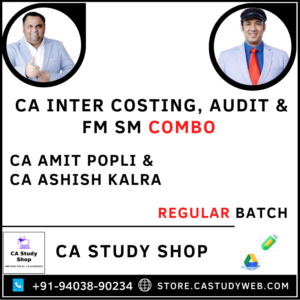 Inter Costing Auditing FM SM Combo by CA Amit Popli CA Ashish Kalra