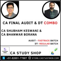 CA Bhanwar Borana CA Shubham Keswani Final Audit Fastrack DT Regular Batch Combo