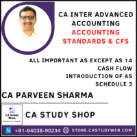 CA Parveen Sharma Inter Advanced Accounts Accounting Standards & CFS