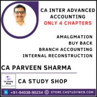 CA Parveen Sharma Inter Advanced Accounts Only 4 Chapter