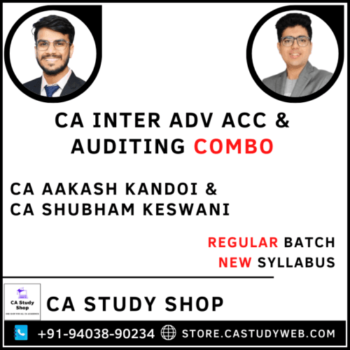 CA Inter Adv Acc & Auditing Combo by CA Aakash Kandoi CA Shubham Keswani