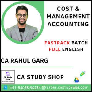 CA Rahul Garg Costing Fastrack Full English