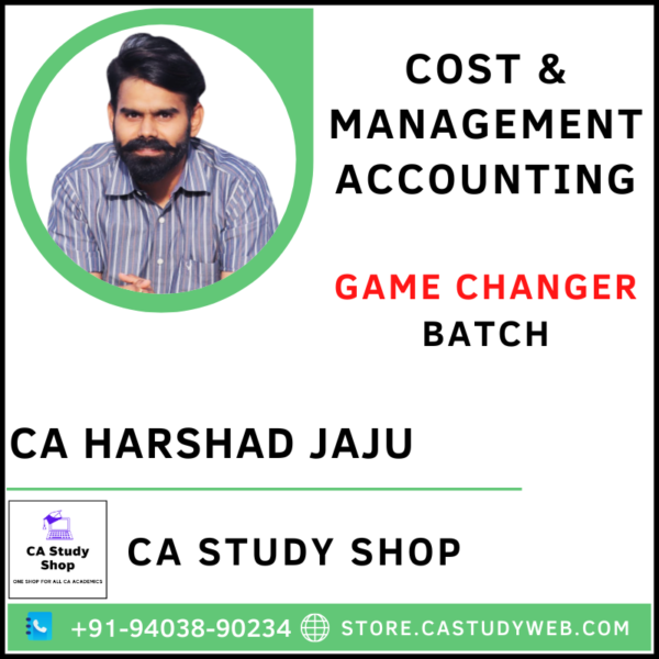 CA Inter Costing Game Changer Batch by CA Harshad Jaju