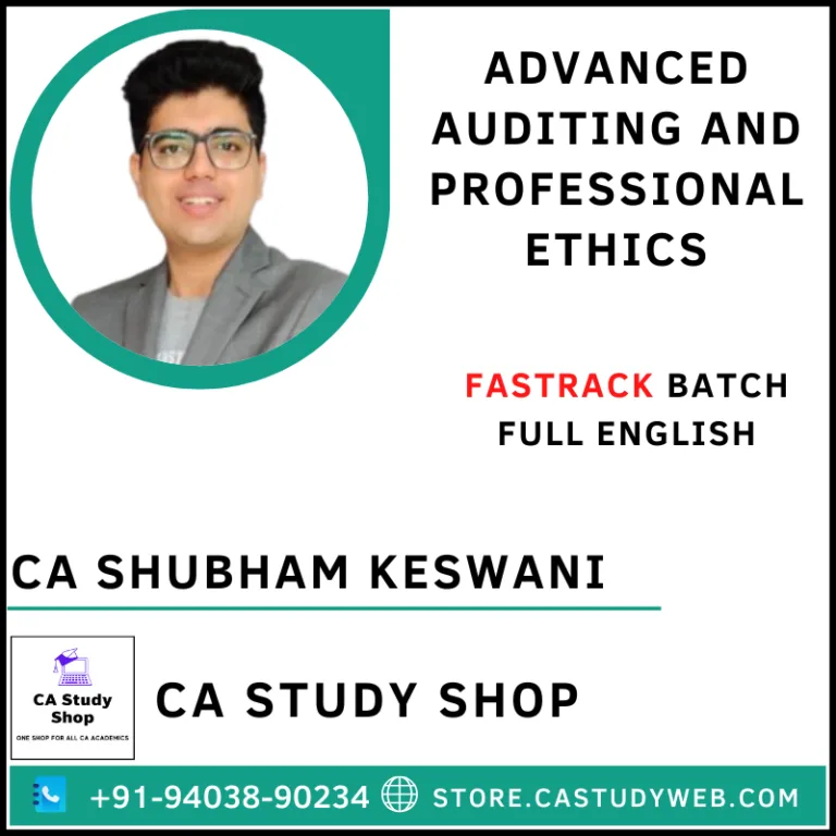 CA Shubham Keswani Overviews Classes 3