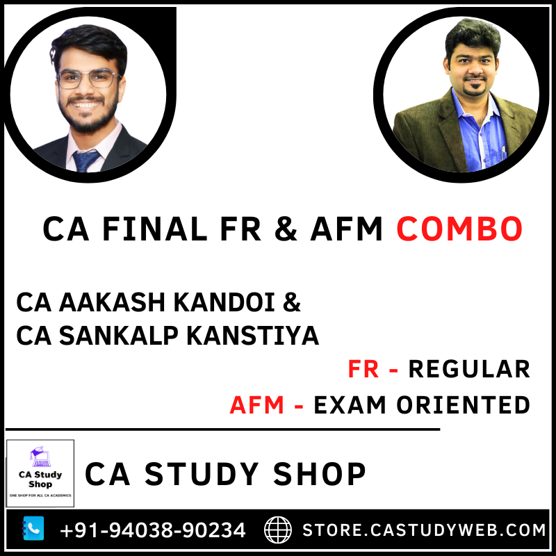 FR Regular AFM Fastrack Batch Combo by CA Aakash Kandoi CA Sankalp Kanstiya